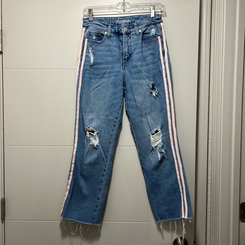 Wild Fable High Rise Kick Flare Ripped Jeans